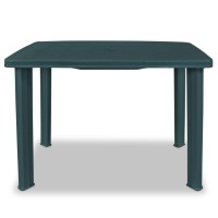 Vidaxl Patio Table Green 39.8X26.8X28.3 Plastic