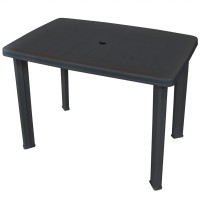 Vidaxl Patio Table Anthracite 39.8X26.8X28.3 Plastic