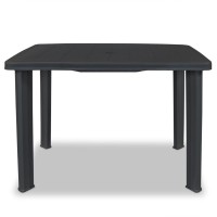 Vidaxl Patio Table Anthracite 39.8X26.8X28.3 Plastic