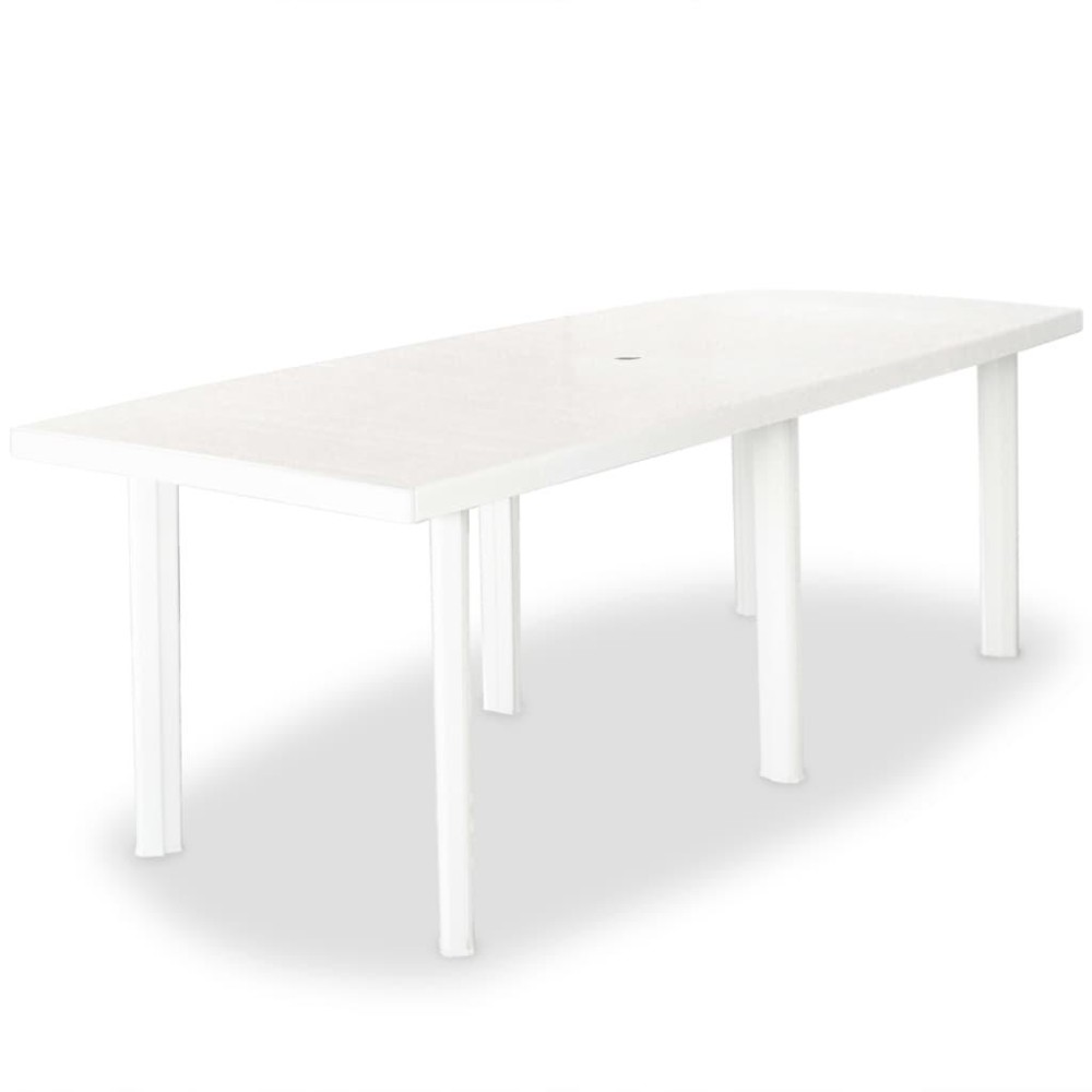 vidaXL Patio Table White 82.7