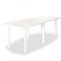 vidaXL Patio Table White 82.7