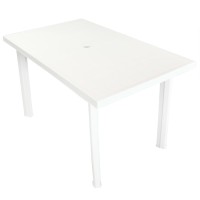 vidaXL Patio Table White 49.6