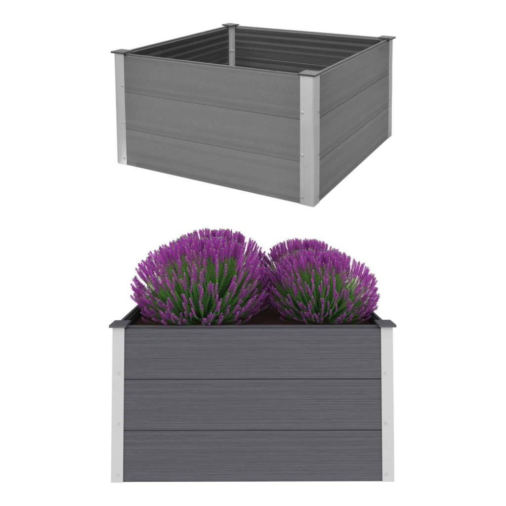 vidaXL Garden Raised Bed WPC 39.4