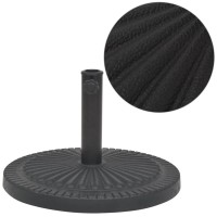 vidaXL Parasol Base Resin Round Black 63.9 lb