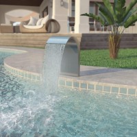 vidaXL Pool Fountain Stainless Steel 17.7