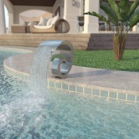 vidaXL Pool Fountain Stainless Steel 19.7