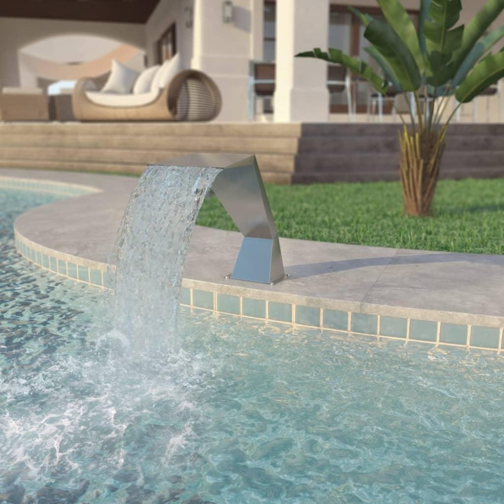 vidaXL Pool Fountain Stainless Steel 25.2