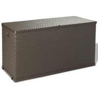 vidaXL Patio Storage Box Brown 47.2