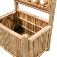 vidaXL Garden Raised Bed with Trellis Bamboo 15.7