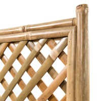 vidaXL Garden Raised Bed with Trellis Bamboo 15.7