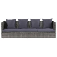 Vidaxl Patio Bed Gray 78.7X23.6 Poly Rattan