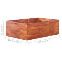 vidaXL Garden Raised Bed Acacia Wood 59.1