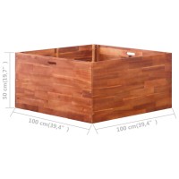 vidaXL Garden Raised Bed Acacia Wood 39.4