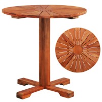 Vidaxl Bistro Table 27.6X27.6 Solid Acacia Wood