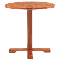 Vidaxl Bistro Table 27.6X27.6 Solid Acacia Wood