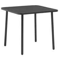 Vidaxl Patio Table Dark Gray 31.5X31.5X28.3 Steel