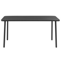 Vidaxl Patio Table Dark Gray 59.1X35.4X28.3 Steel