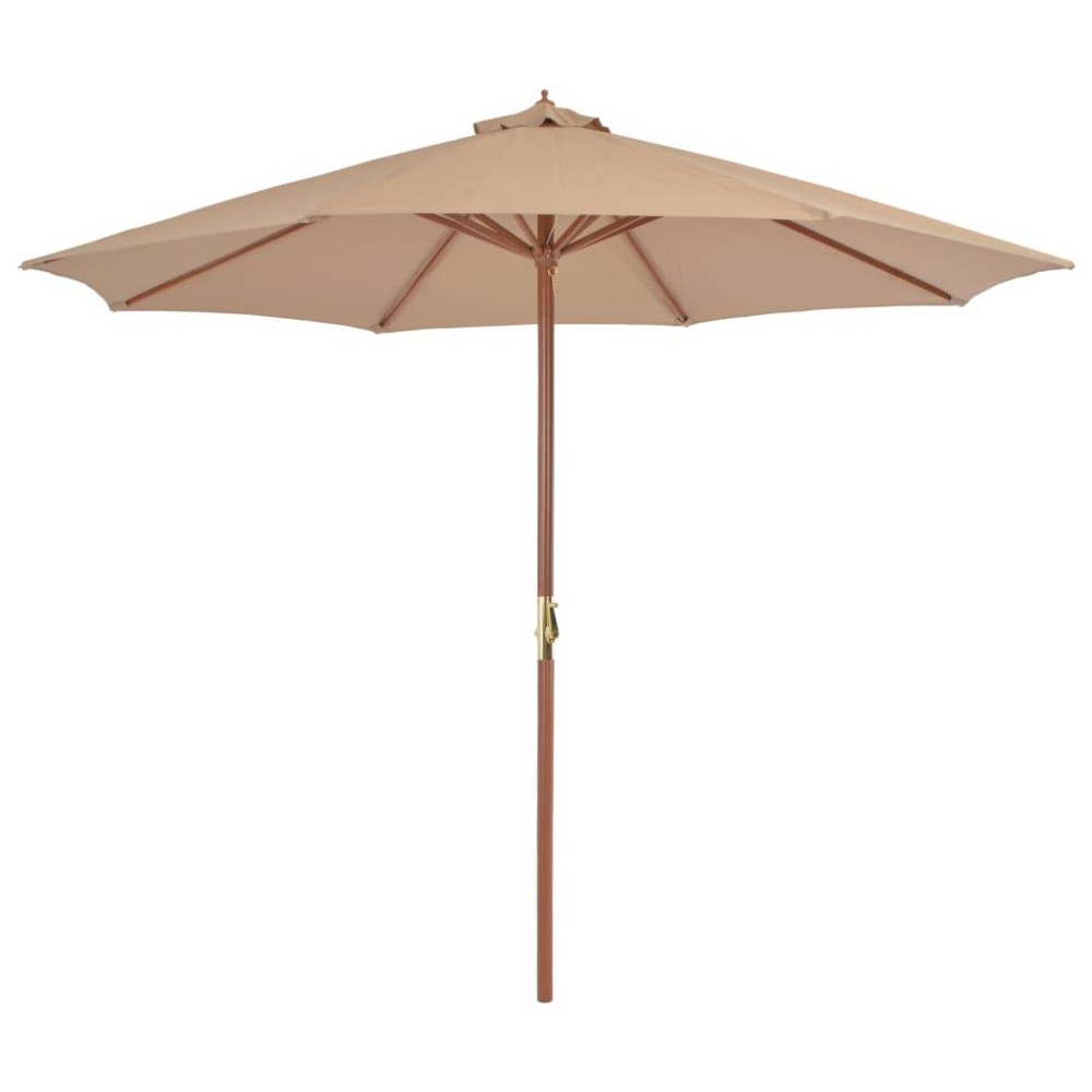 vidaXL Outdoor Parasol with Wooden Pole 118.1