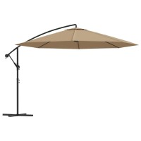 vidaXL Cantilever Umbrella with Aluminum Pole 137.8