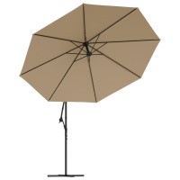 vidaXL Cantilever Umbrella with Aluminum Pole 137.8