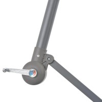 vidaXL Cantilever Umbrella with Aluminum Pole 118.1
