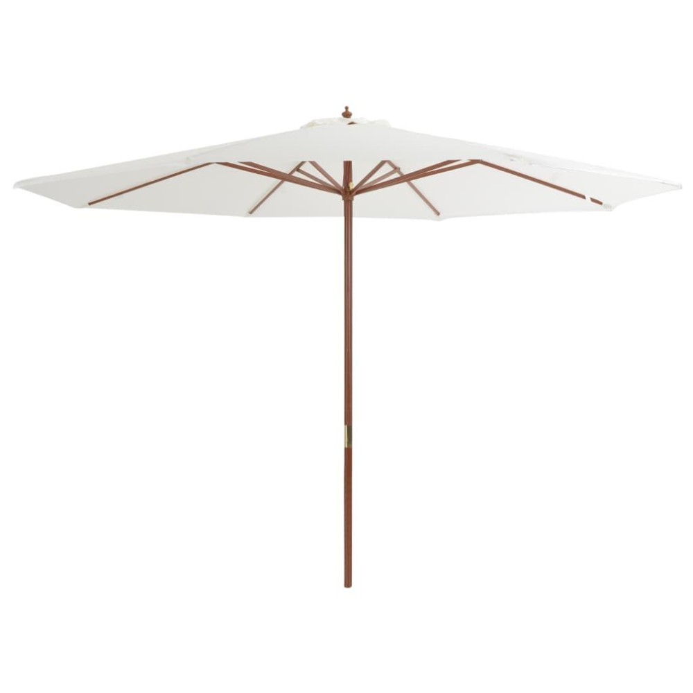 vidaXL Outdoor Parasol with Wooden Pole 137.8