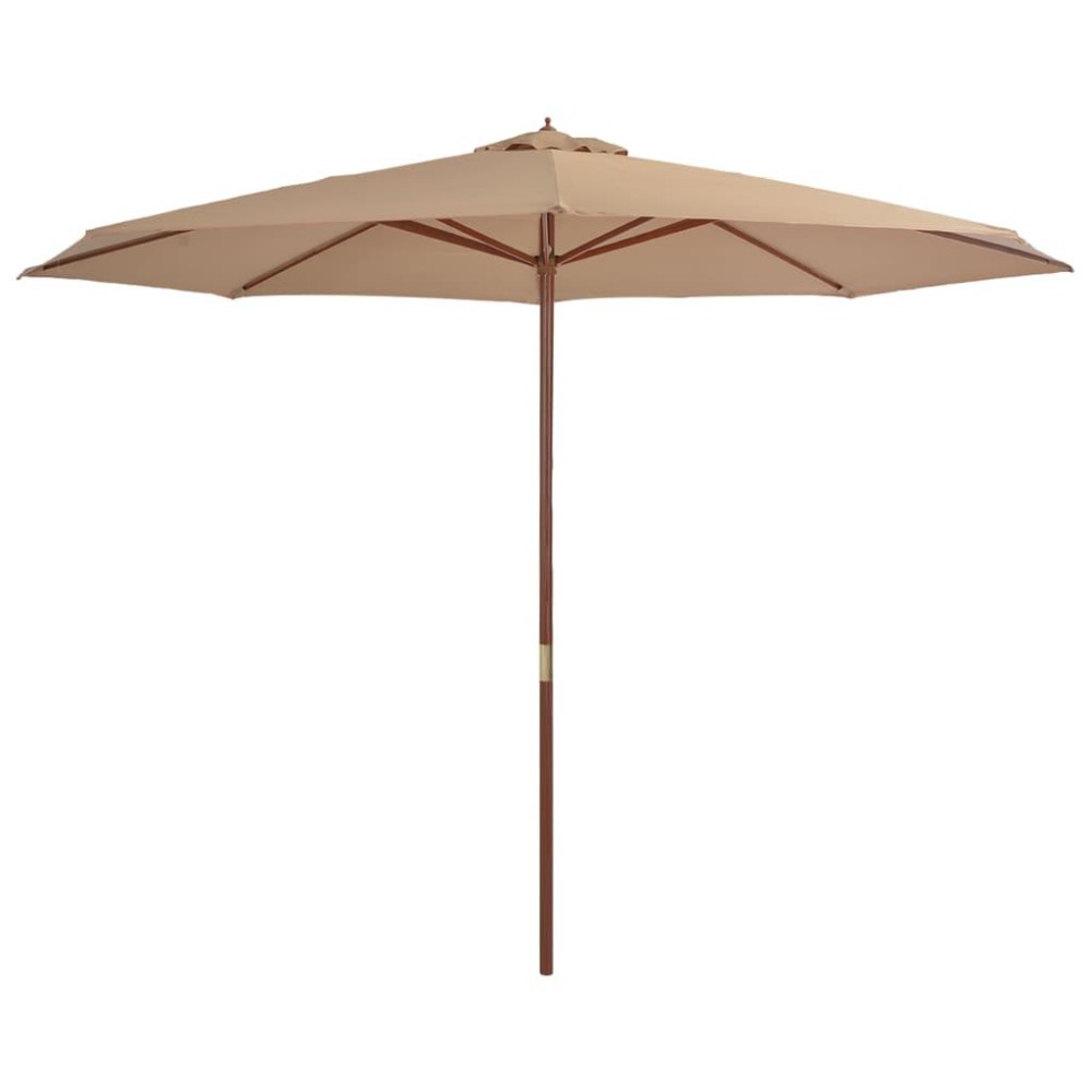 vidaXL Outdoor Parasol with Wooden Pole 137.8