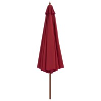 vidaXL Outdoor Parasol with Wooden Pole 137.8