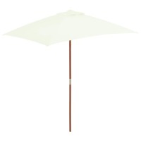 vidaXL Outdoor Parasol with Wooden Pole 59.1