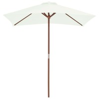 vidaXL Outdoor Parasol with Wooden Pole 59.1