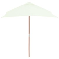 vidaXL Outdoor Parasol with Wooden Pole 59.1