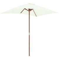 vidaXL Outdoor Parasol with Wooden Pole 59.1