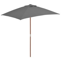 vidaXL Outdoor Parasol with Wooden Pole 59.1