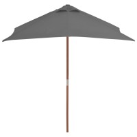 vidaXL Outdoor Parasol with Wooden Pole 59.1