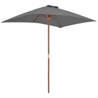 vidaXL Outdoor Parasol with Wooden Pole 59.1