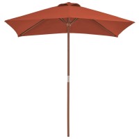 vidaXL Outdoor Parasol with Wooden Pole 59.1