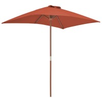 vidaXL Outdoor Parasol with Wooden Pole 59.1