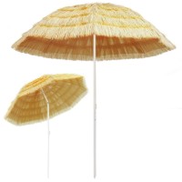 vidaXL Beach Umbrella Natural 94.5