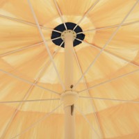 vidaXL Beach Umbrella Natural 94.5