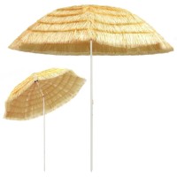 vidaXL Beach Umbrella Natural 118.1