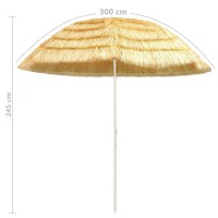 vidaXL Beach Umbrella Natural 118.1