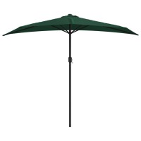 vidaXL Balcony Parasol with Aluminum Pole Green 106.3