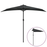 vidaXL Balcony Parasol with Aluminum Pole Anthracite 106.3