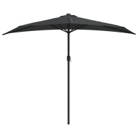 vidaXL Balcony Parasol with Aluminum Pole Anthracite 106.3