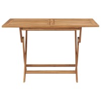 Vidaxl Folding Patio Table 47.2X27.6X29.5 Solid Teak Wood