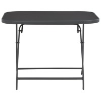 vidaXL Folding Patio Table Gray 39.4