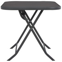 vidaXL Folding Patio Table Gray 39.4