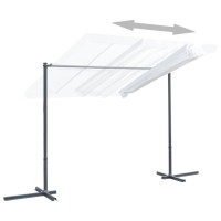 vidaXL Gazebo with Tiltable Sliding Roof 137.8