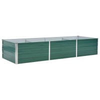 vidaXL Garden Raised Bed Galvanized Steel 94.5