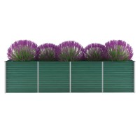 vidaXL Garden Raised Bed Galvanized Steel 126